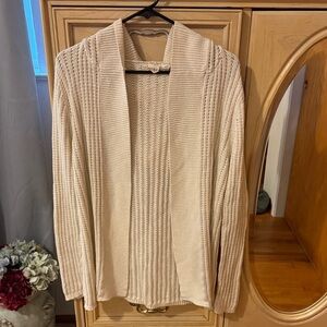 Roxy Cream Ribbed Women's Cardigan